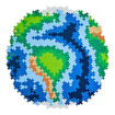 Picture of PLUS PLUS PUZZLE BY NUMBER EARTH 800 PIECES